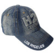 Washed Jeans Cap mit Logo # 12